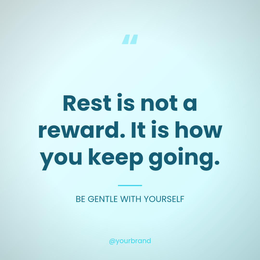 selfcare quote post